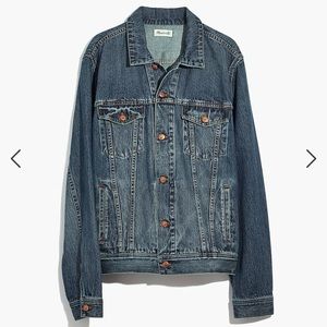 Madewell Men Classic Jean Jacket in Medium Indigo Size XXL